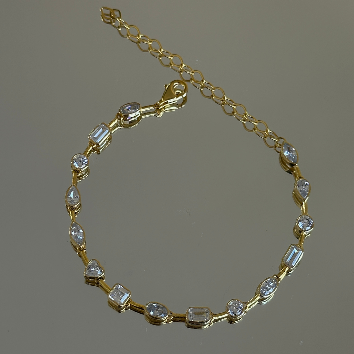 925 Gümüş | Karma Taşlı Bileklik