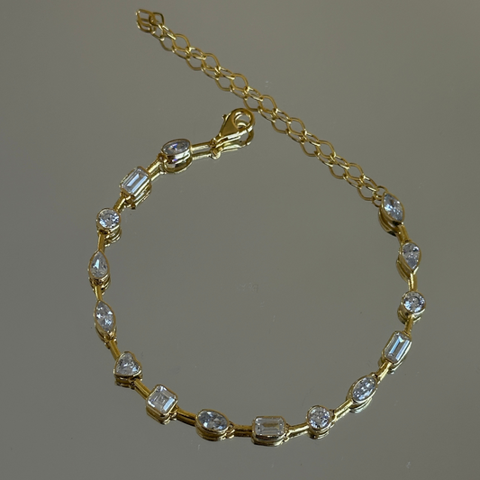 925 Gümüş | Karma Taşlı Set