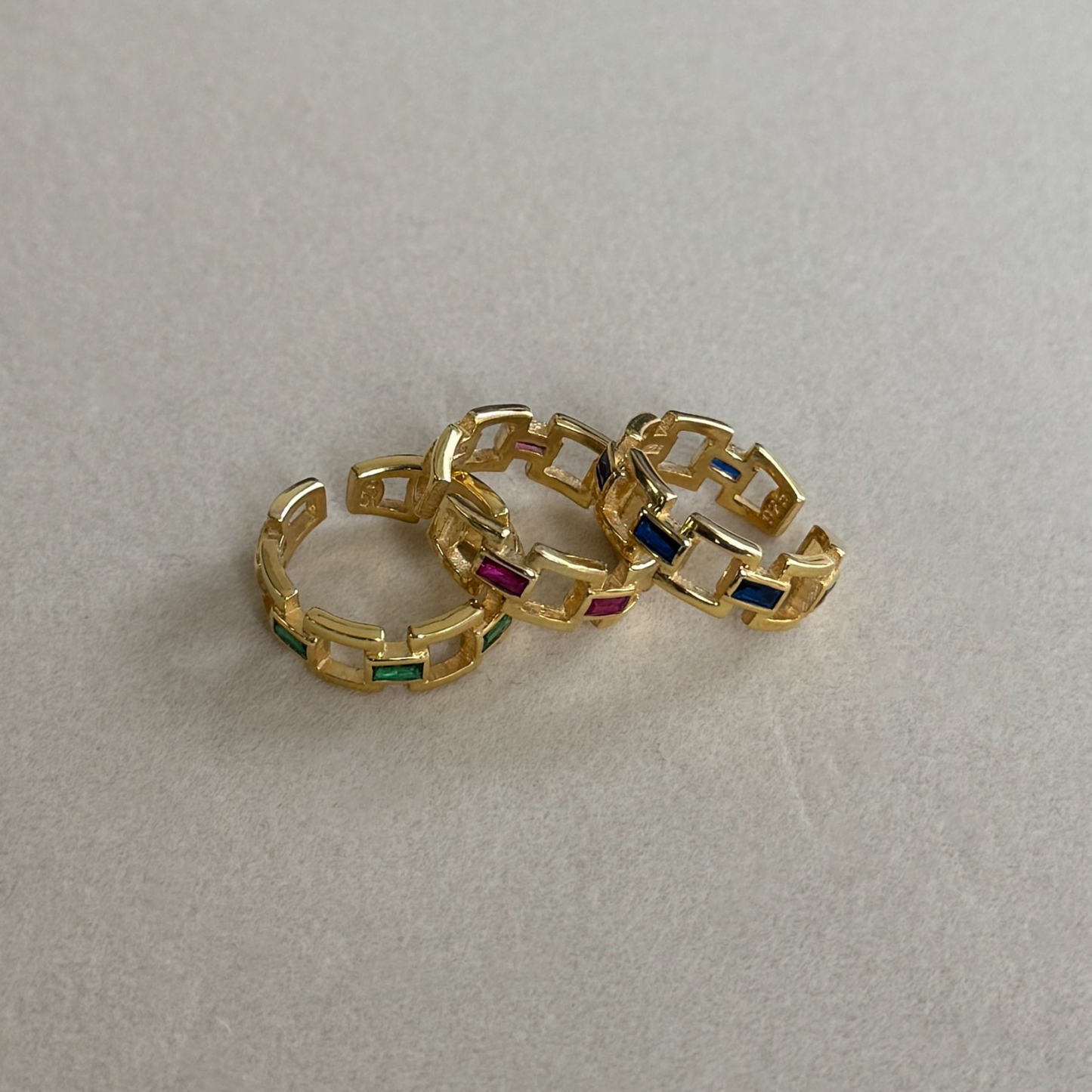 925 Gümüş | Siena Baget Taşlı Yüzük