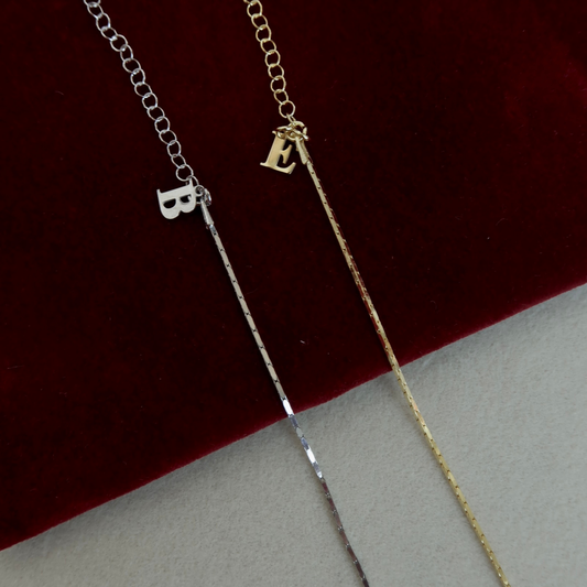 925 Gümüş | Harfli Linen Bileklik(Tekli)