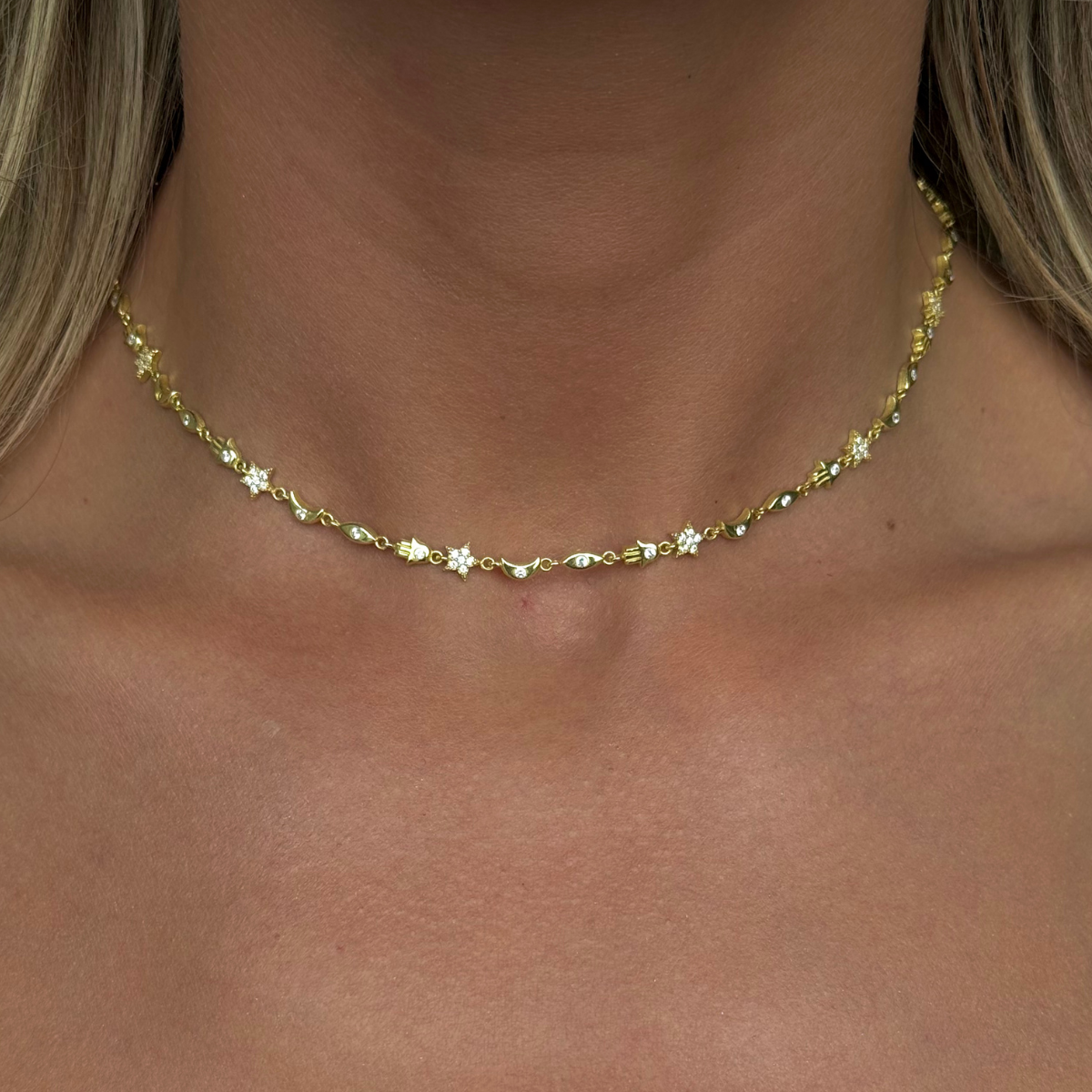 925 Gümüş | Karma Figürlü Mix Choker