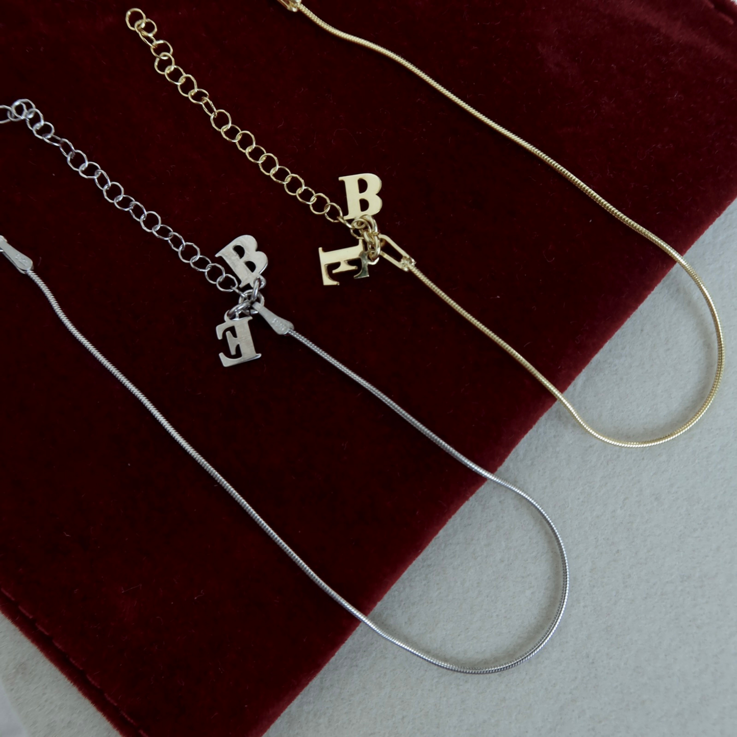 925 Gümüş | Harfli İtalyan Bileklik(Tekli)