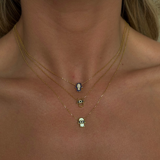 925 Gümüş | Minimal Hamsa Kolye