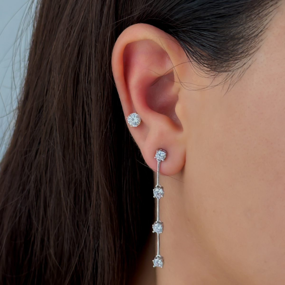 925 Gümüş | Luna Küpe