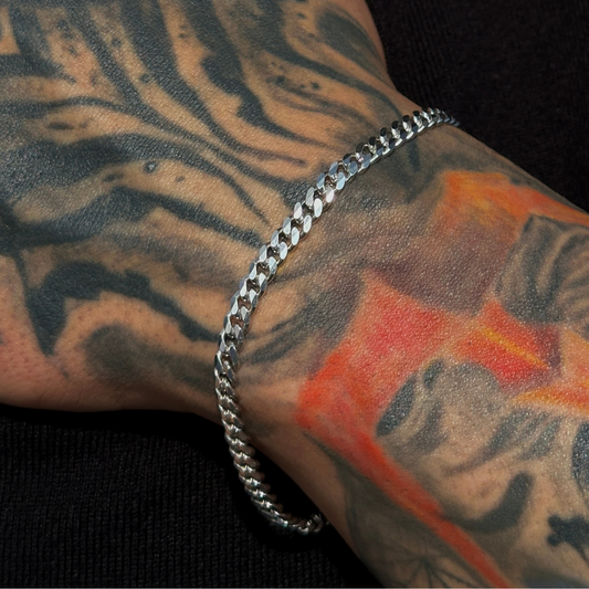 925 Gümüş | Kalın Gurmet Zincir Bileklik