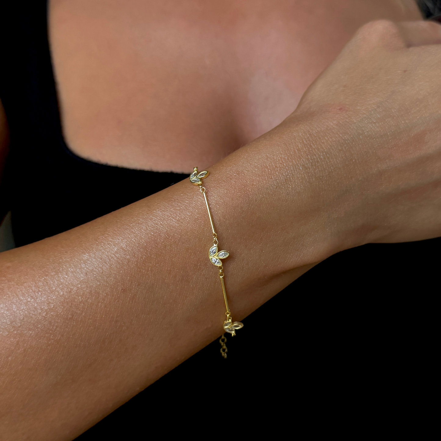 925 Gümüş | Lotus Figürlü Bileklik