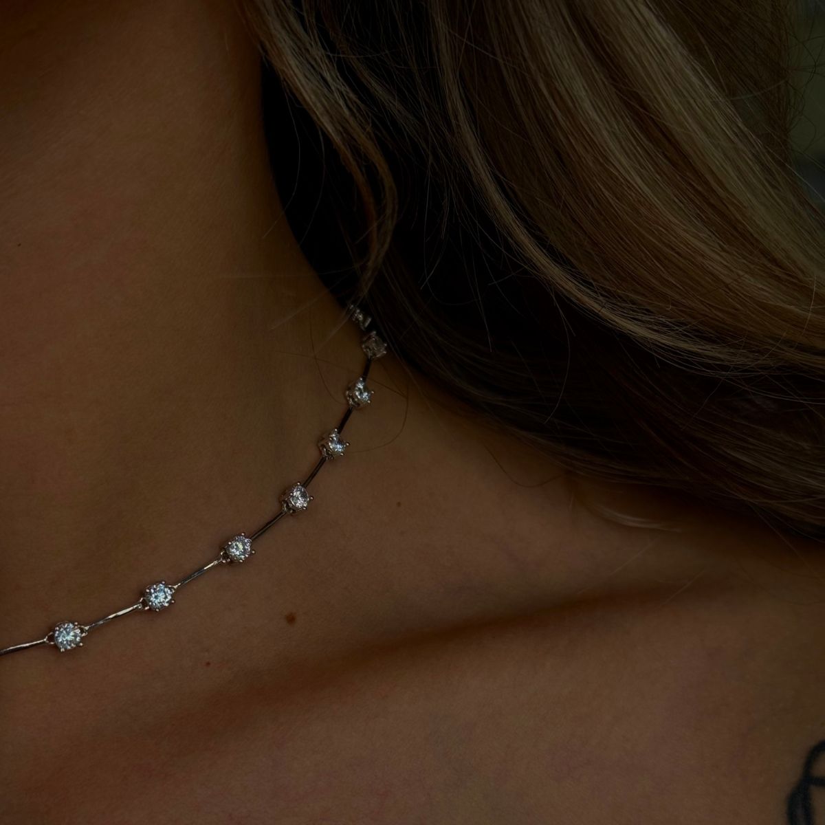 925 Gümüş | Luna Choker Kolye