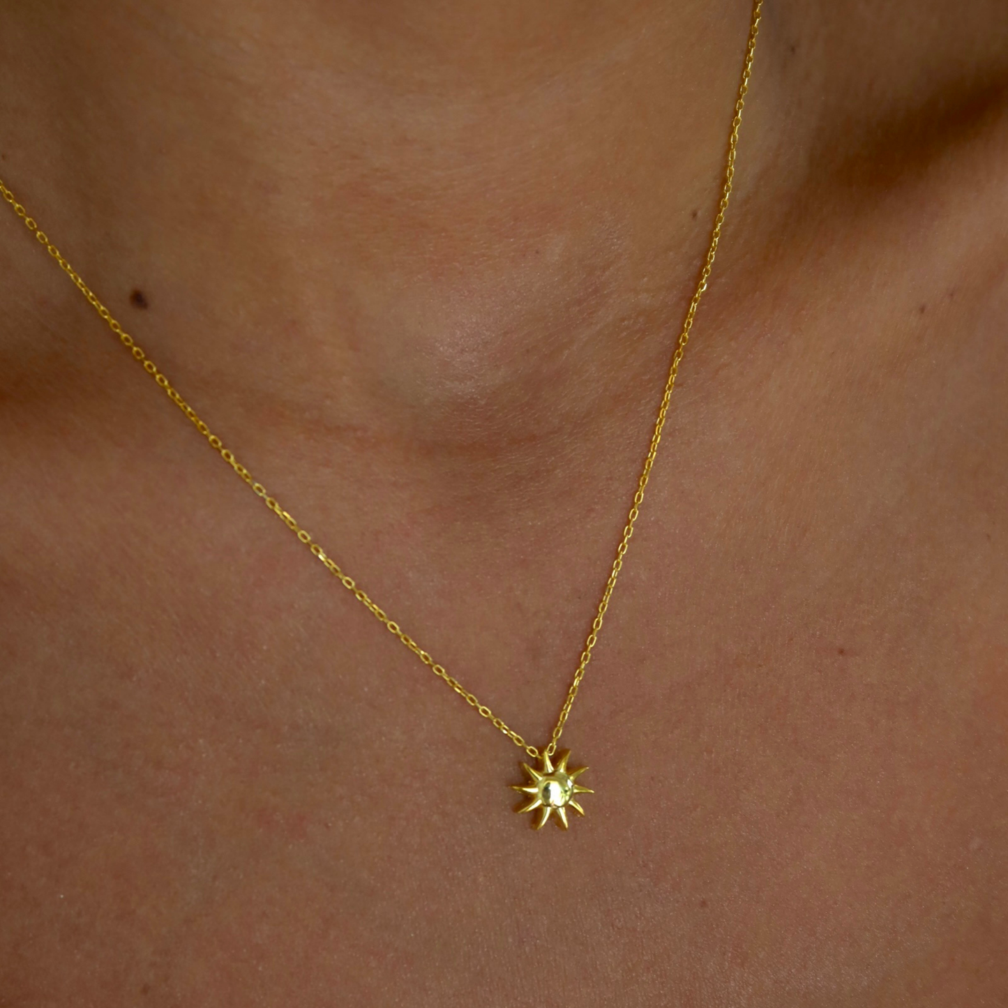 925 Gümüş | Minimal Güneş Kolye