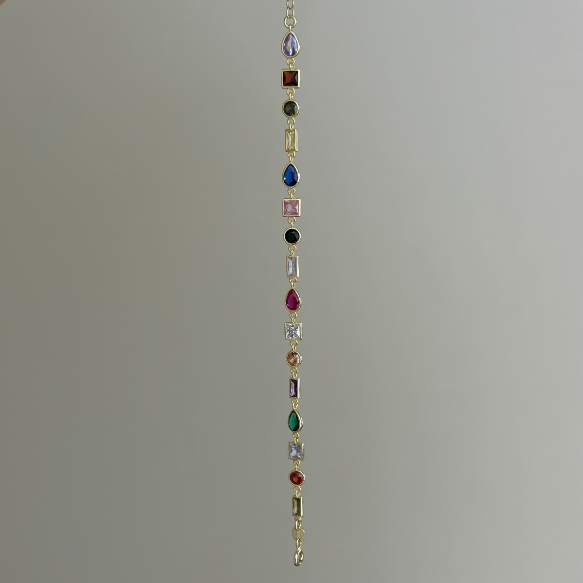 925 Gümüş | Renkli Karma Taşlı Bileklik