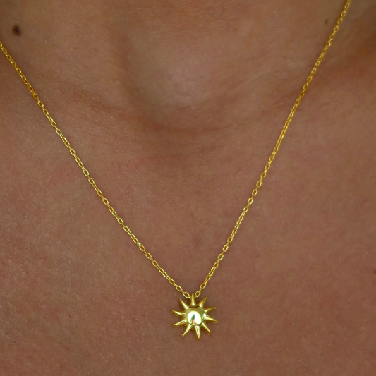 925 Gümüş | Minimal Güneş Kolye