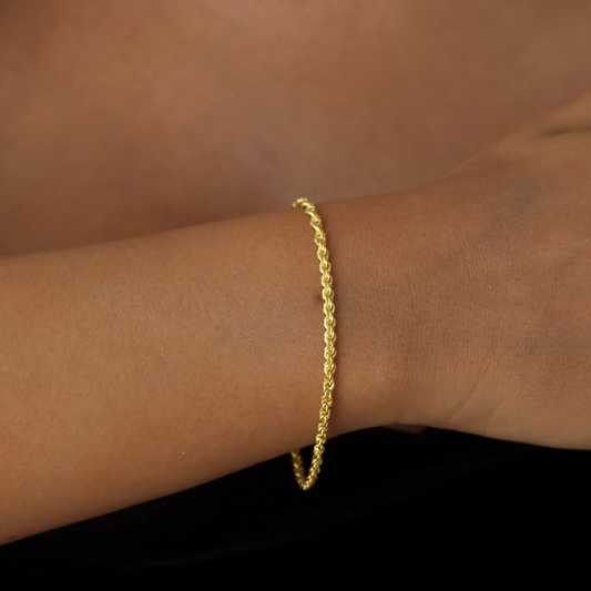 925 Gümüş | Halat Zincir Bileklik