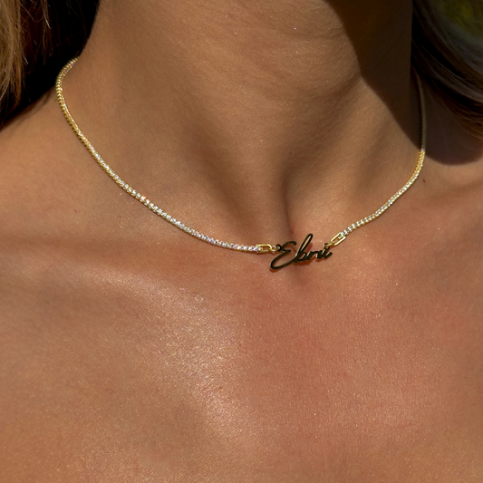 925 Gümüş | Su Yolu İsim Kolye