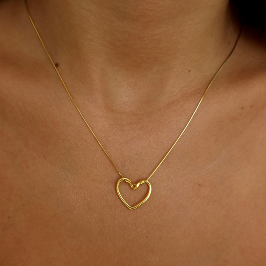 925 Gümüş | Düğüm Kalp Kolye