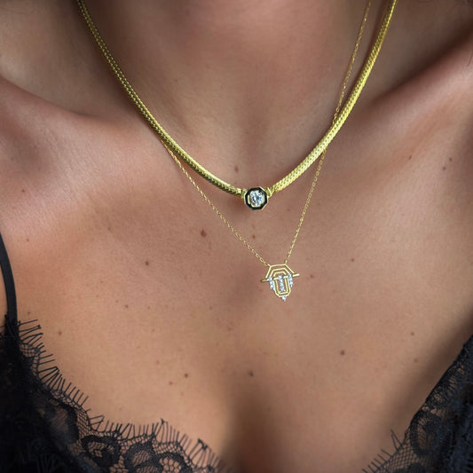 925 Gümüş | Serena Örgü Kolye