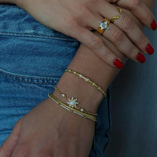 925 Gümüş | Opal Sun Bileklik