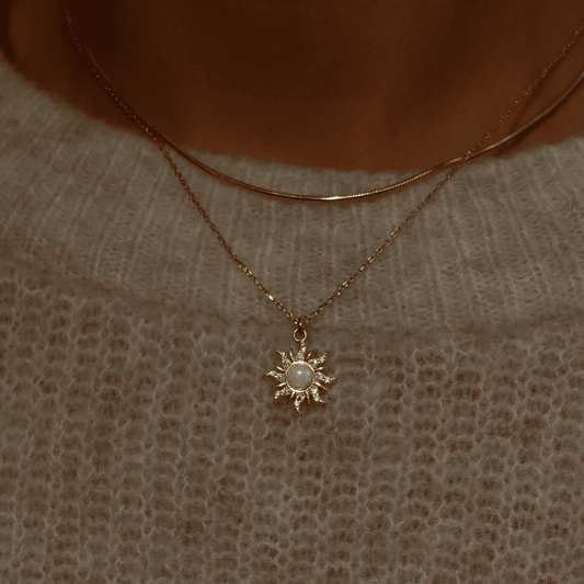 925 Gümüş | Opal Sun Kolye