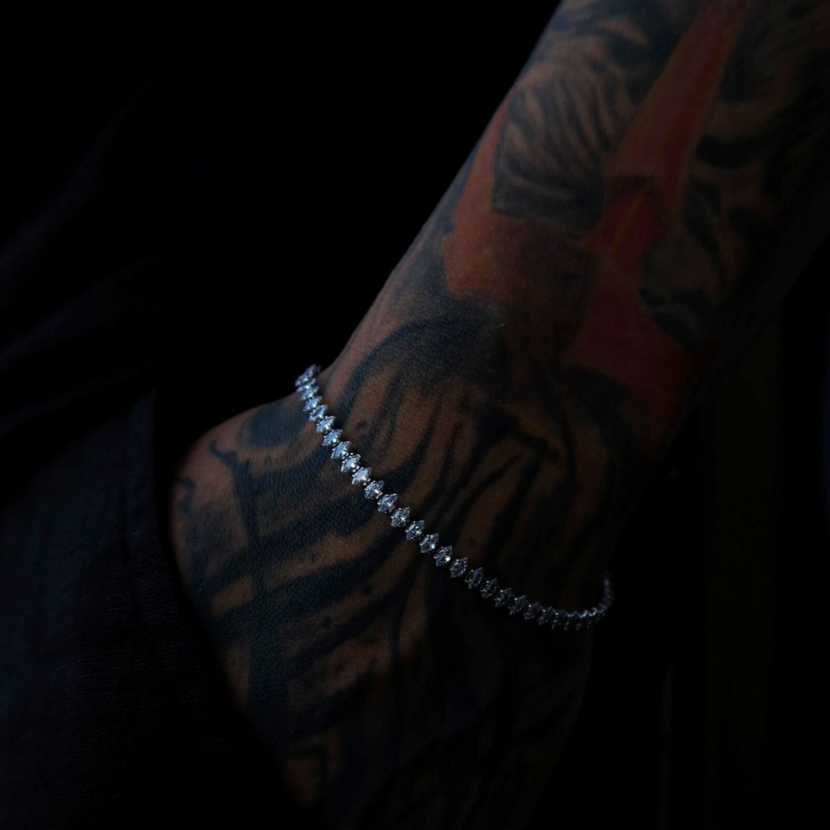 925 Gümüş | Markiz Kesim Su Yolu Bileklik