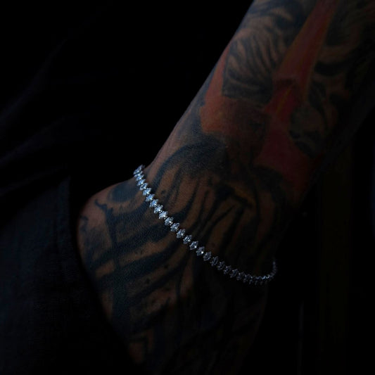 925 Gümüş | Markiz Kesim Su Yolu Bileklik