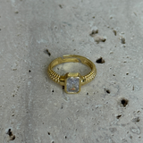 925 Gümüş | Baget Taşlı Yüzük