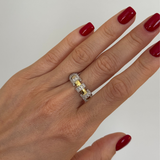 925 Gümüş | Sıralı Baget Işıltısı Yüzük