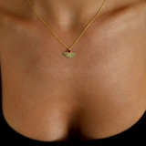 925 Gümüş | Renkli Taşlı Yelpaze Kolye