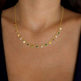 925 Gümüş | Çok Renkli Taş Charm Kolye