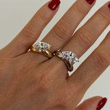 925 Gümüş | Markiz Tek Taş Yüzük