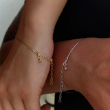 925 Gümüş | Doğum Ayı Taşlı İnce İtalyan Bileklik(Tekli)