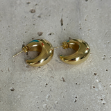 925 Gümüş | Klasik Bombeli Küpe