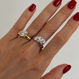 925 Gümüş | Markiz Tek Taş Yüzük