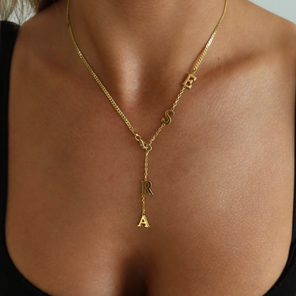 925 Gümüş | Y Zincir İsim Kolye