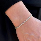 925 Gümüş | Mina Kare Taşlı Bileklik