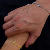 925 Gümüş | Doğum Ayı Taşlı İtalyan Bileklik(Tekli)