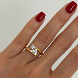 925 Gümüş | Markiz Tek Taş Yüzük