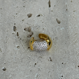 925 Gümüş | Ortası Taşlı Serenay Ear Cuff