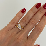 925 Gümüş | Markiz Tek Taş Yüzük