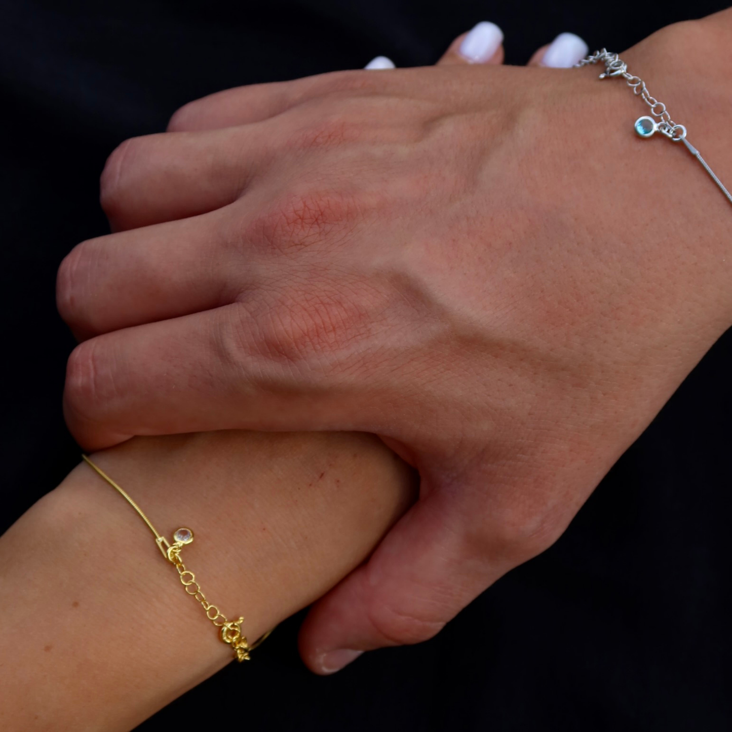 925 Gümüş | Doğum Ayı Taşlı İtalyan Bileklik(Tekli)