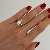 925 Gümüş | Markiz Tek Taş Yüzük