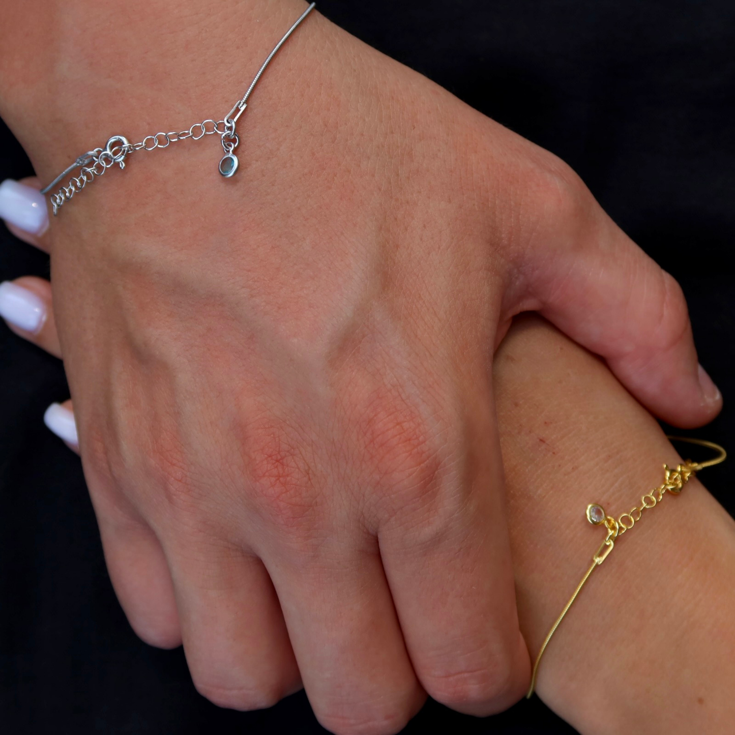 925 Gümüş | Doğum Ayı Taşlı İtalyan Bileklik(Tekli)