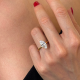 925 Gümüş | Markiz Tek Taş Yüzük