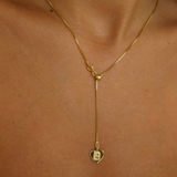 925 Gümüş | Ayarlanabilir Asansör Zincirli Kalpli Harf Kolye