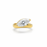 925 Gümüş | Markiz Tek Taş Yüzük