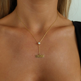 925 Gümüş | Tektaş Y Zincir İsim Kolye