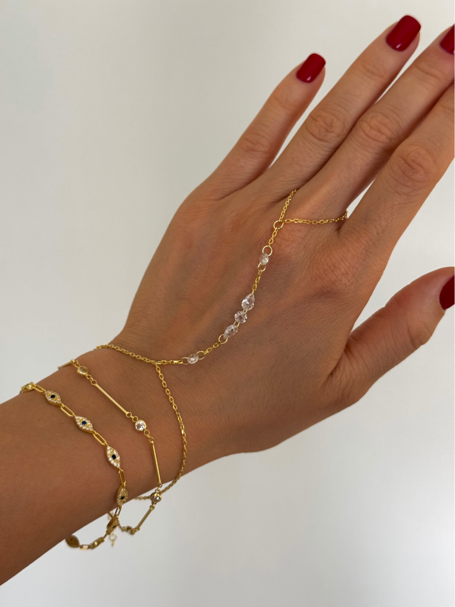 925 Gümüş | Kristal Taşlı Şahmeran