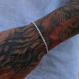 925 Gümüş | Tennis Su Yolu Bileklik