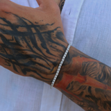 925 Gümüş | Tennis Su Yolu Bileklik