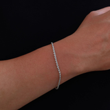 925 Gümüş | Halat Zincir Bileklik