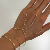 925 Gümüş | 3 Zincirli Yuvarlak Taşlı Şahmeran