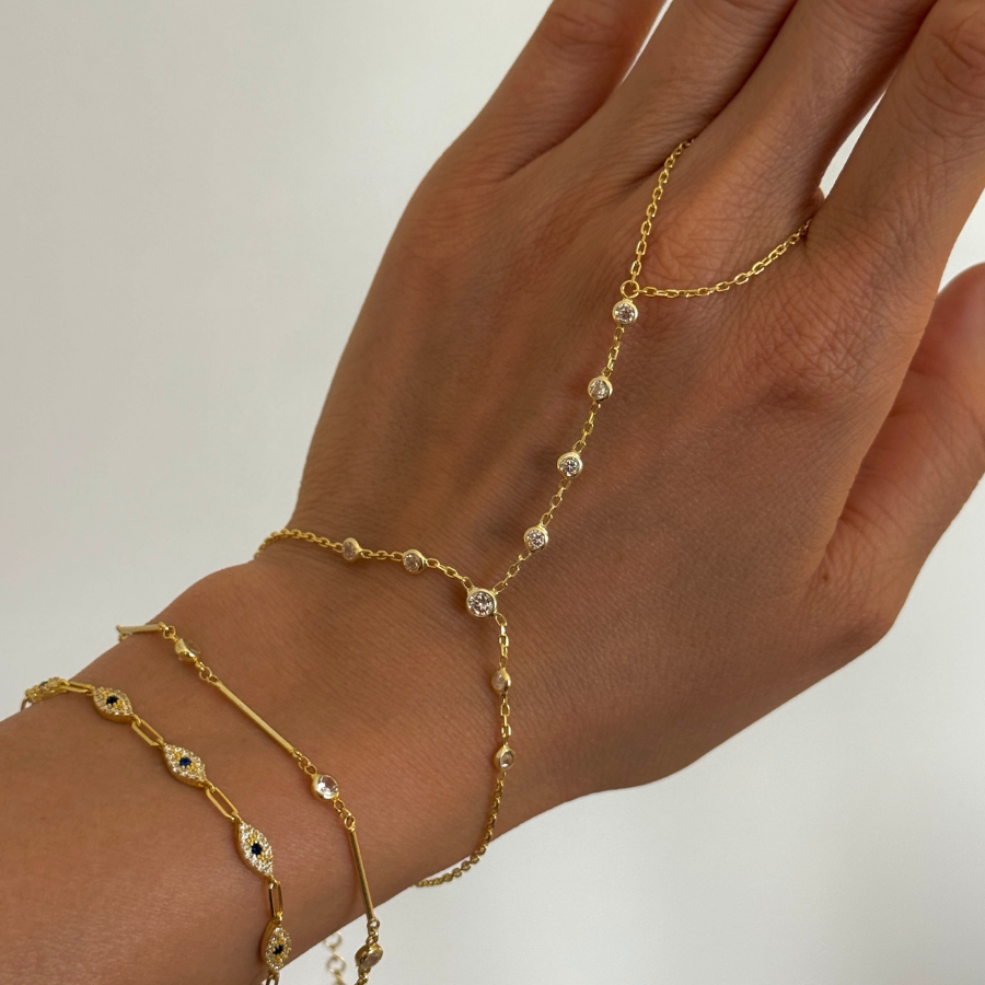 925 Gümüş | Yuvarlak Taşlı Şahmeran