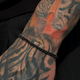 925 Gümüş | Tennis Siyah Su Yolu Bileklik